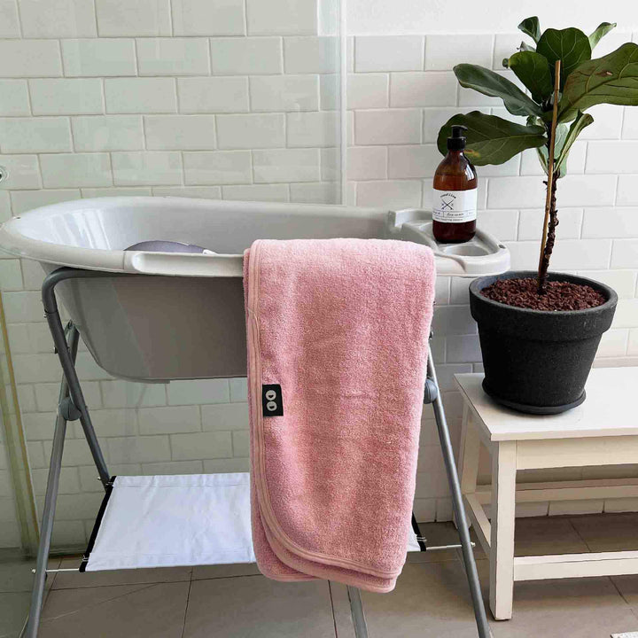 מגבת פרפרים קפוצ'ון קטנה ורוד