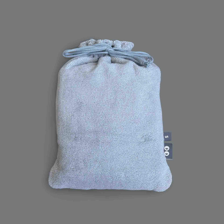 מגבת פרפרים קפוצ'ון קטנה תכלת