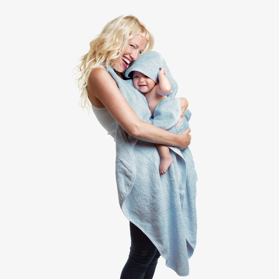 מגבת פרפרים קפוצ'ון גדולה תכלת