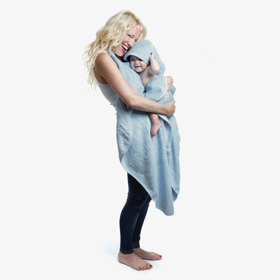 מגבת פרפרים קפוצ'ון גדולה תכלת