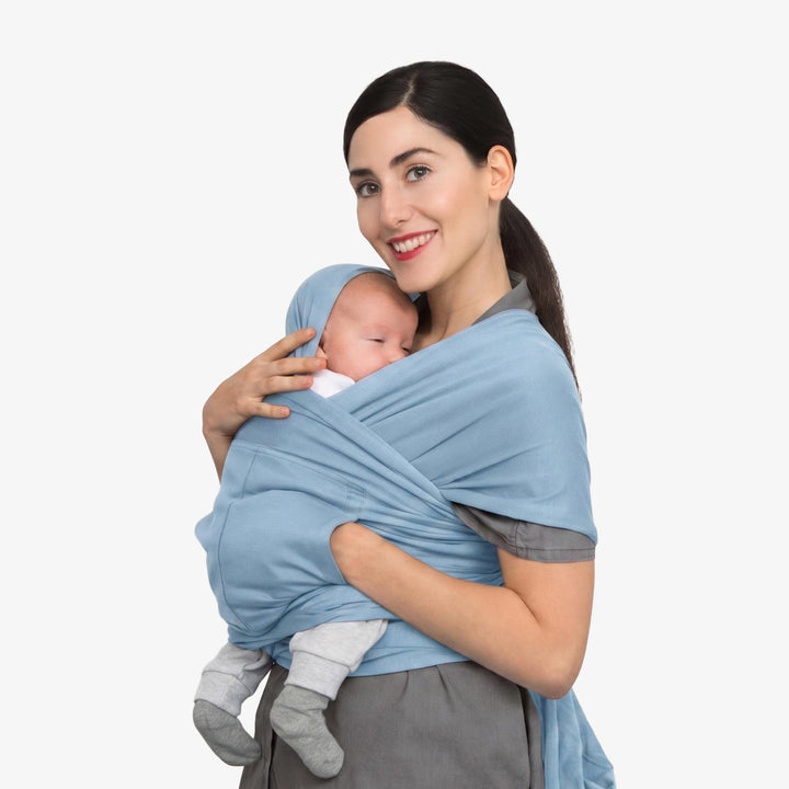 מנשא בד מנסארי תכלת עם כיס