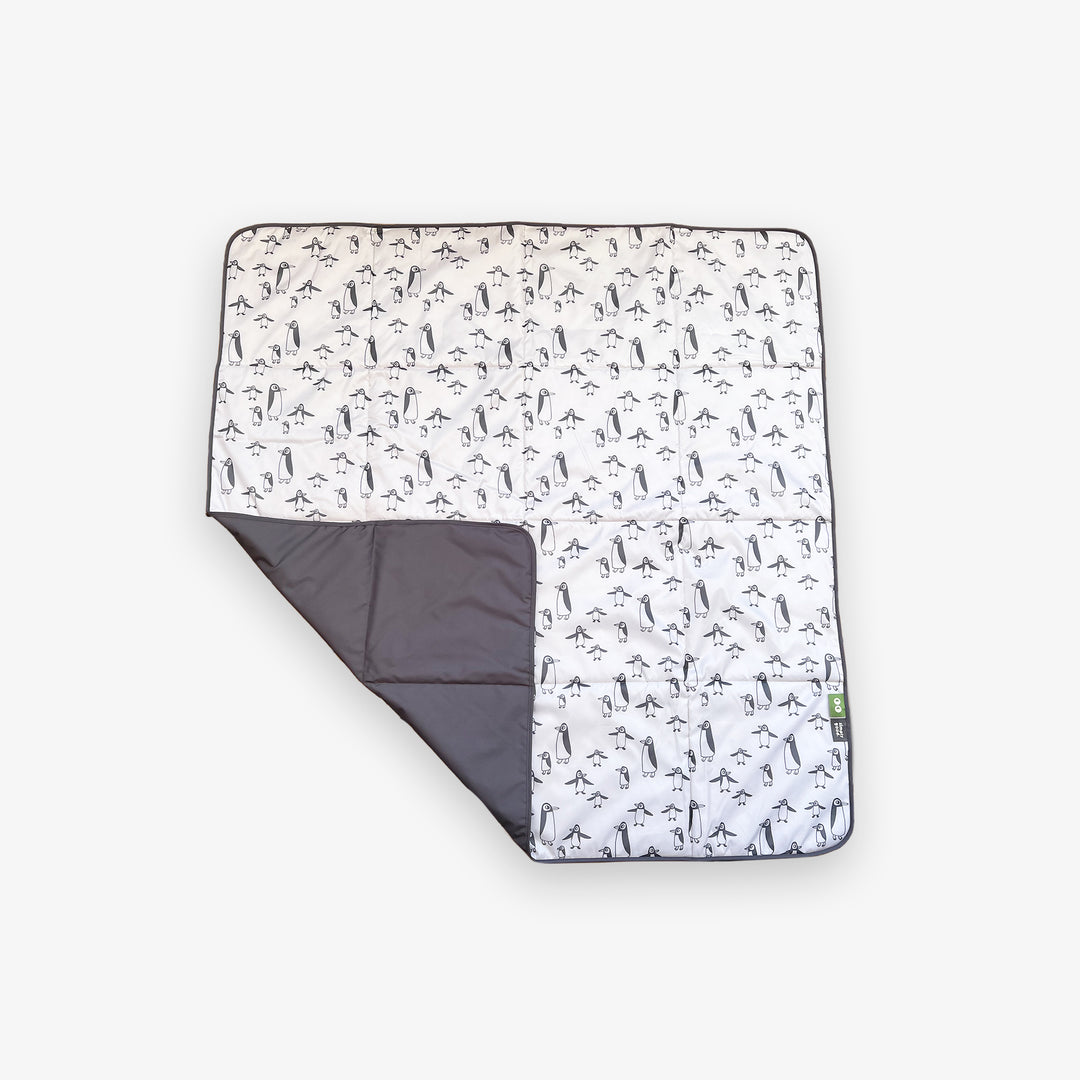 שמיכת פיקניק פינגווין בז'