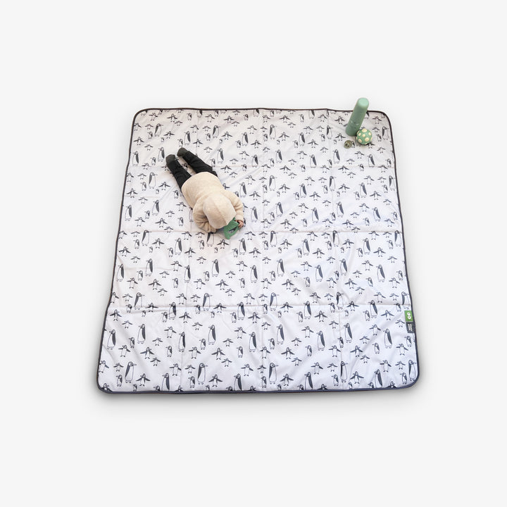 שמיכת פיקניק פינגווין בז'