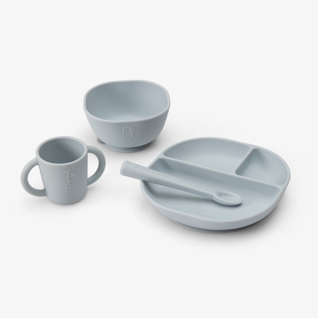 סט כלי סיליקון תכלת