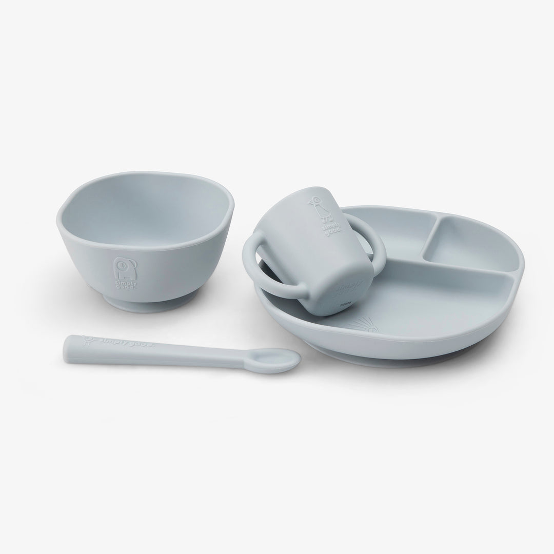 סט כלי סיליקון תכלת