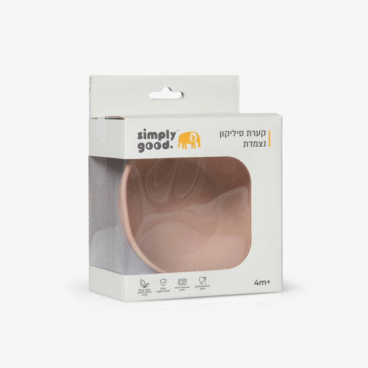 קערה סיליקון ורוד