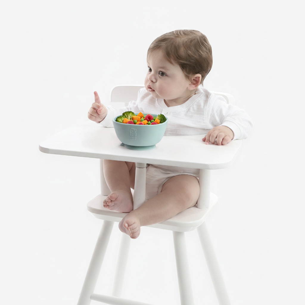 קערה סיליקון ירוק