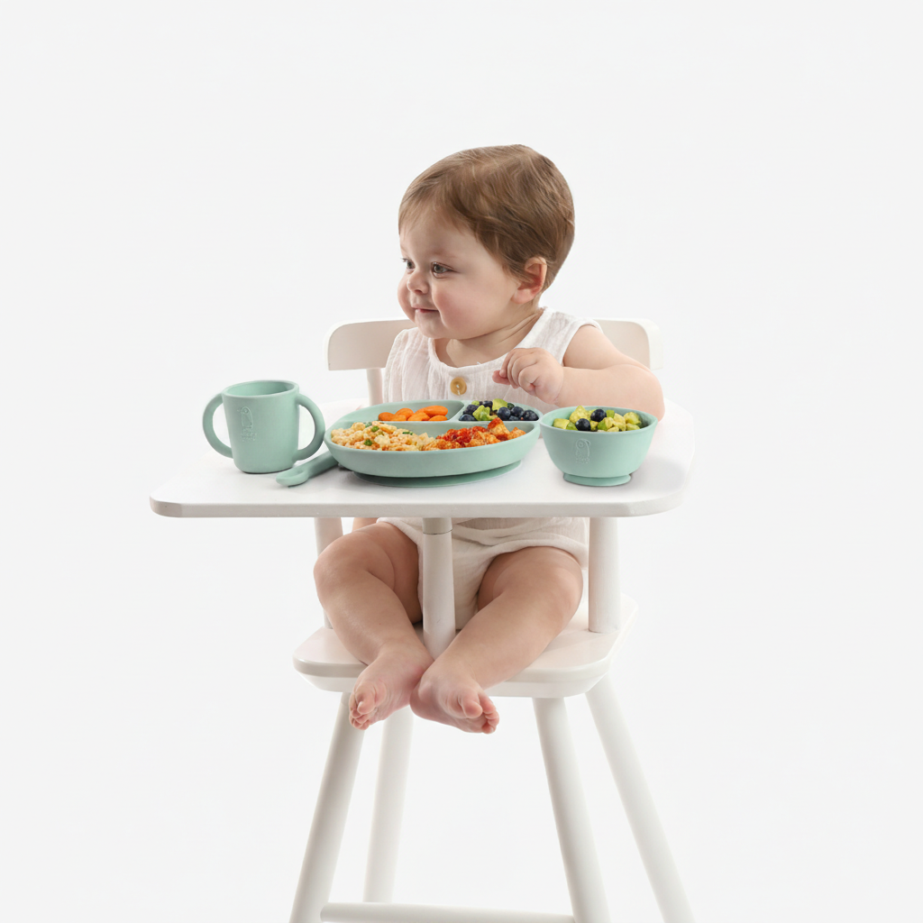 סט כלי סיליקון ירוק