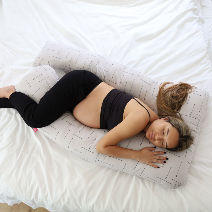 כרית הריון פרימיום פסים על בז'