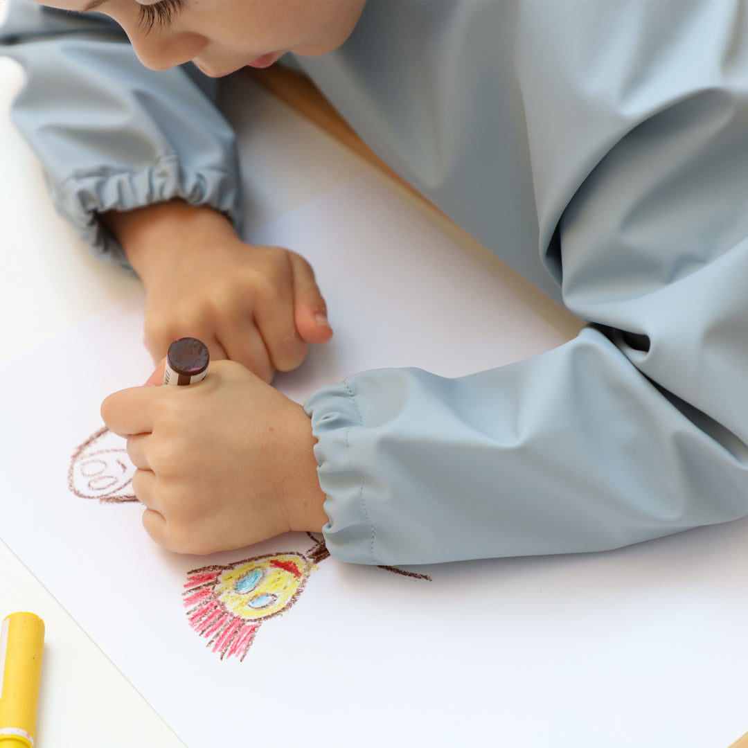 סינר שרוולים תכלת פילים