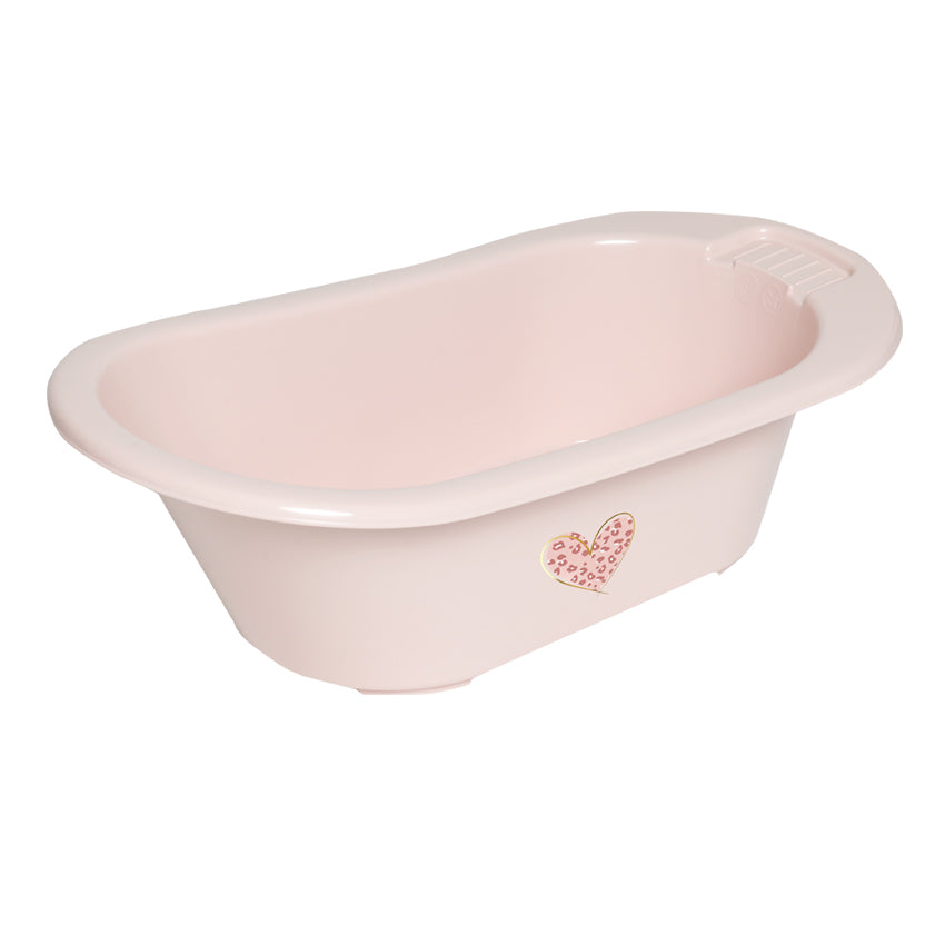 אמבטיה מיני מפוארת ורוד לב מנומר