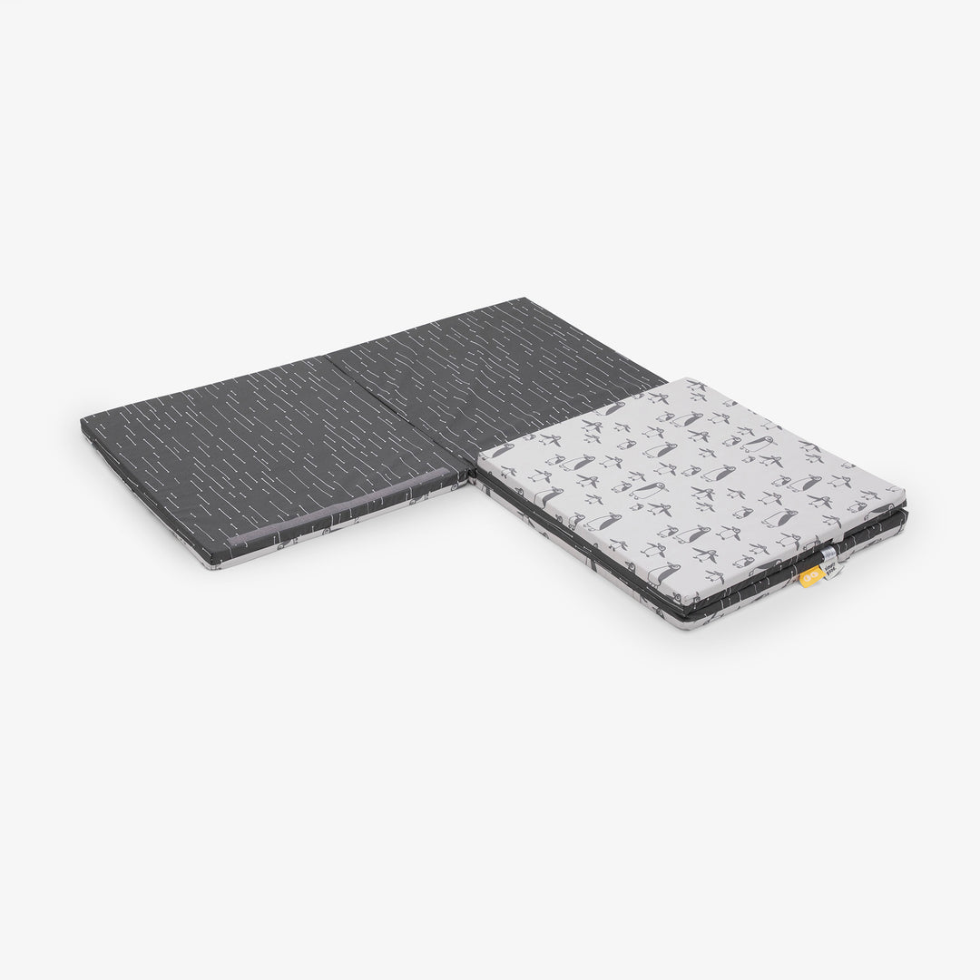 משטח פעילות מתקפל פינגווין אפור +קווים לבנים