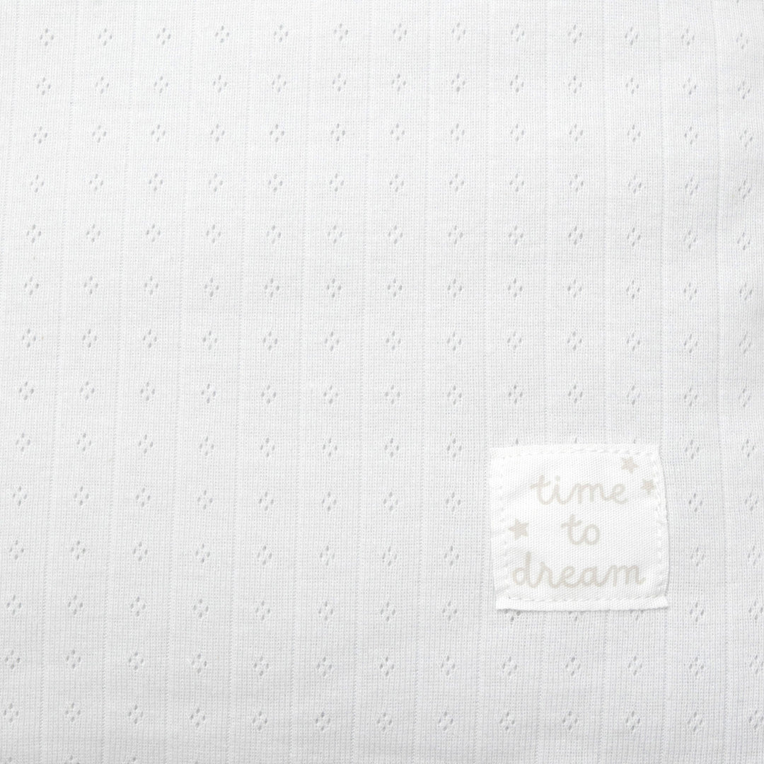 סט מצעים לעריסה עם נחשוש  תכלת