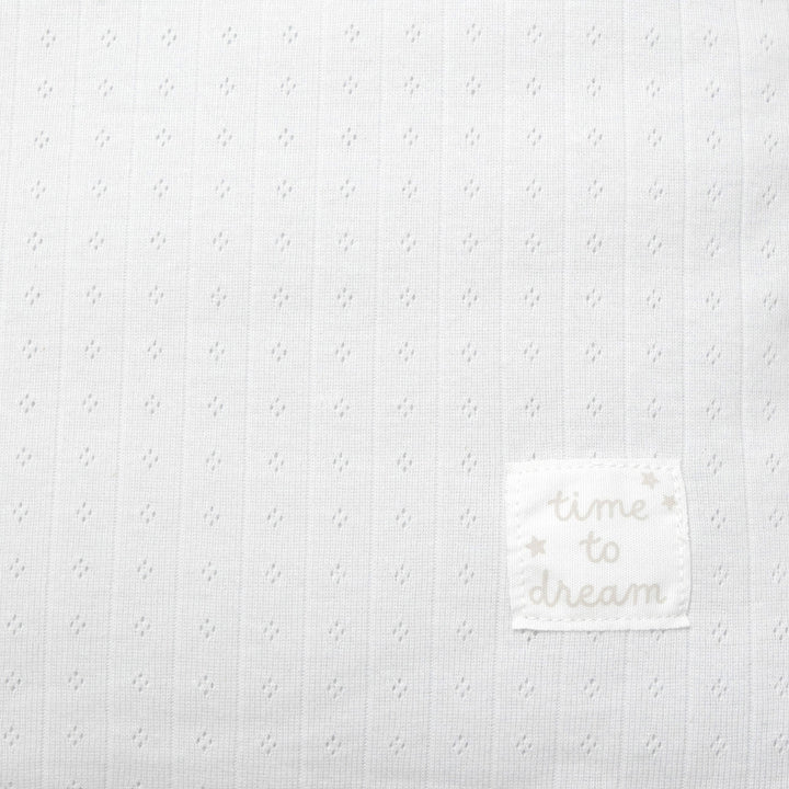 סט מצעים לעריסה עם נחשוש  תכלת