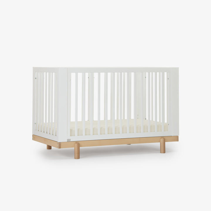 מיטת תינוק דגם רוז לבן + טבעי