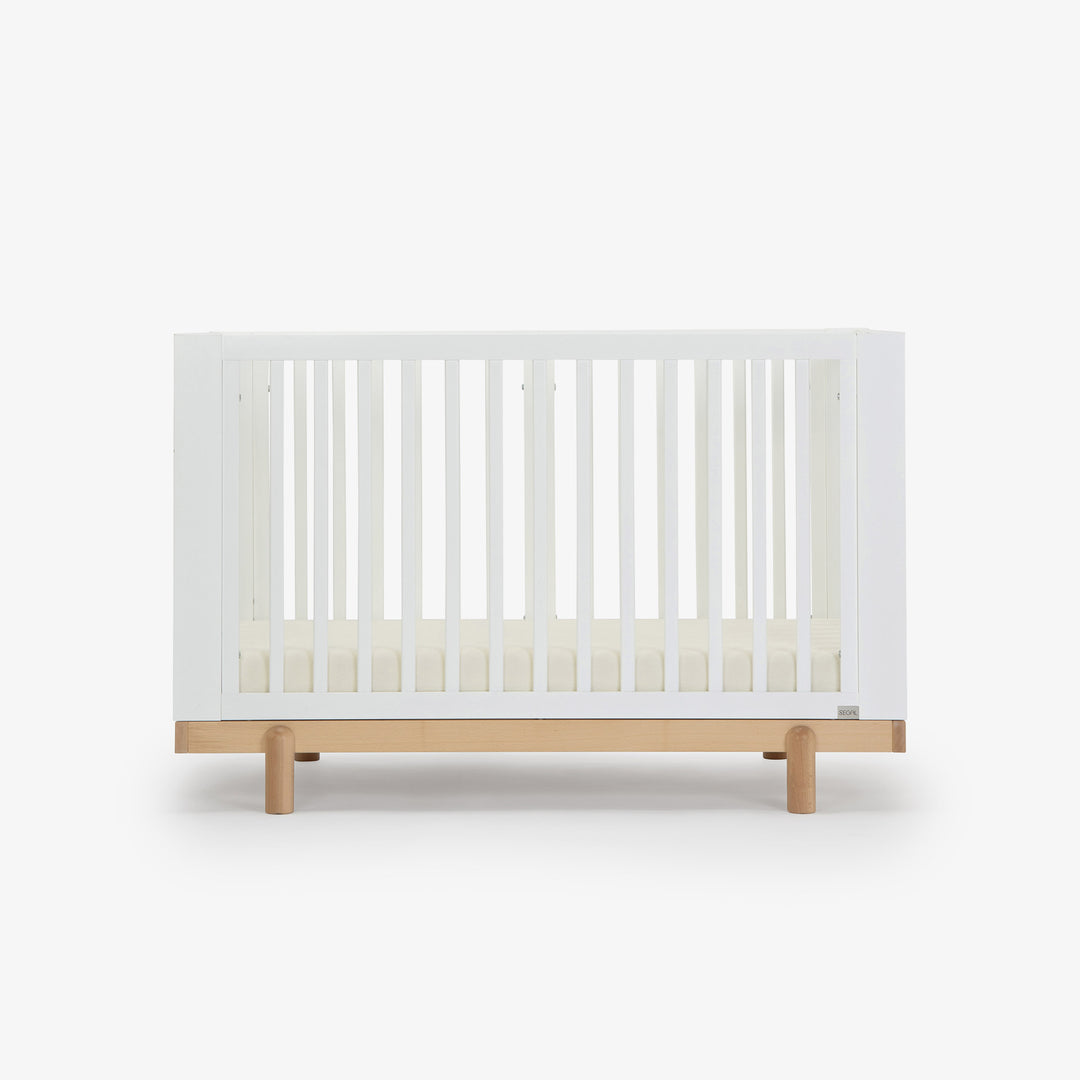 מיטת תינוק דגם רוז לבן + טבעי