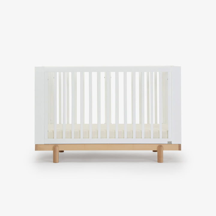 מיטת תינוק דגם רוז לבן + טבעי