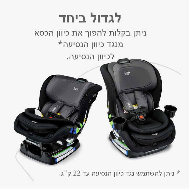 כיסא בטיחות פופלר אפור כהה