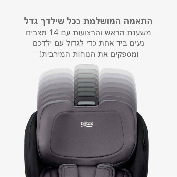 כיסא בטיחות פופלר אפור כהה