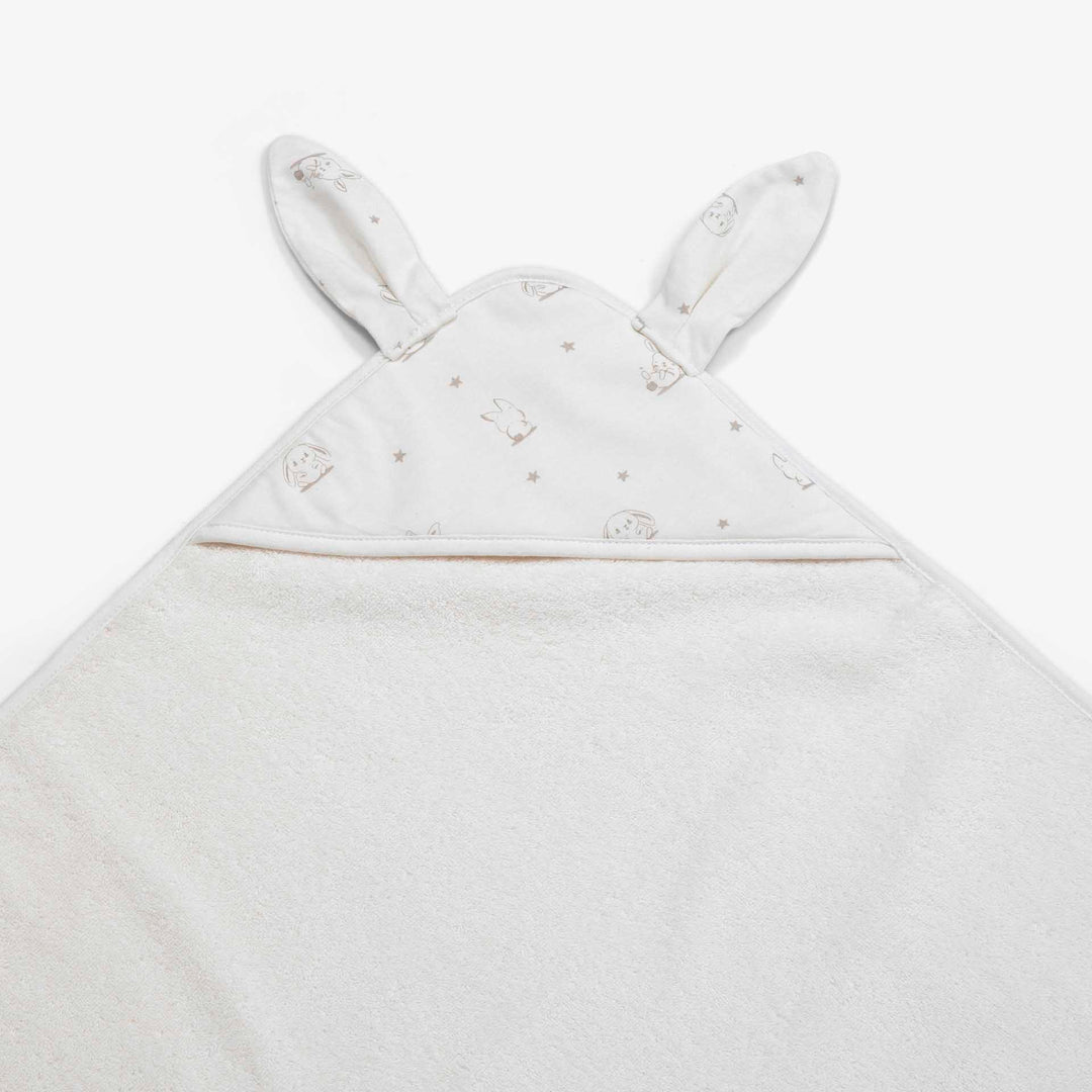 מגבת קפוצ'ון קטנה ארנב שמנת