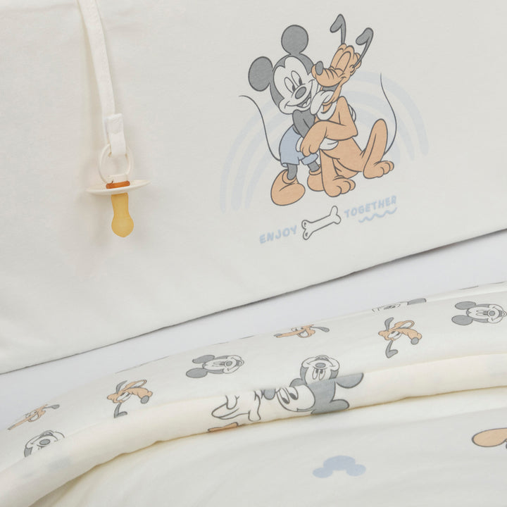 סט מצעים למיטה מיקי תכלת