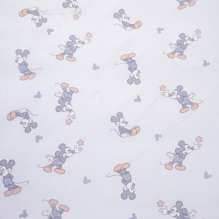 סט מצעים למיטת מעבר מיקי תכלת