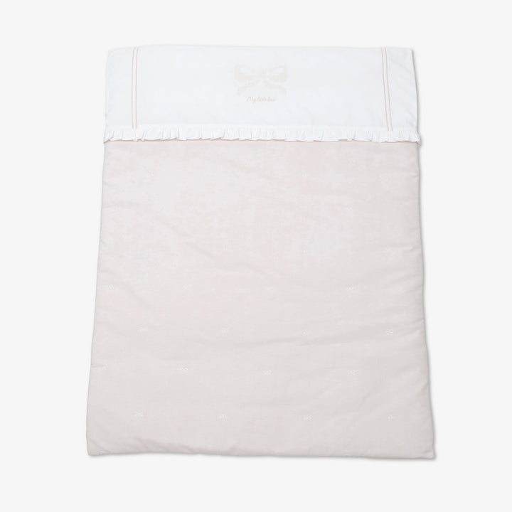 סט מצעים למיטה עם רקמת פפיון