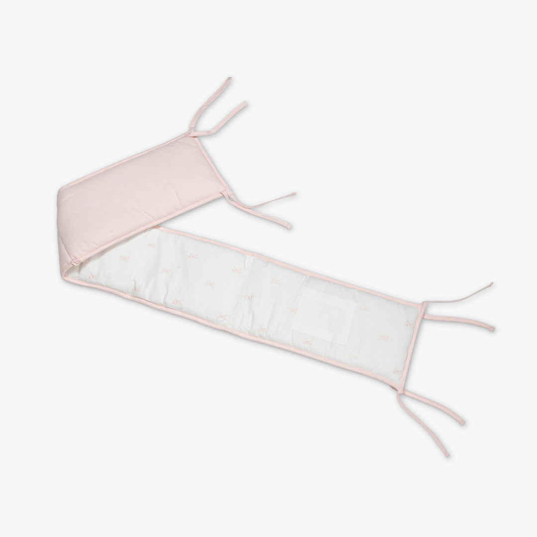 סט מצעים לעריסה עם רקמת פפיון