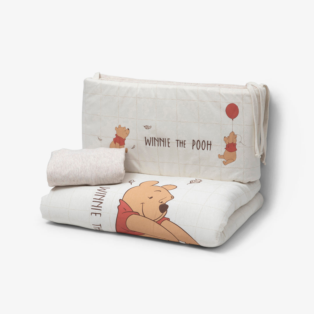 סט מצעים לעריסה פו הדב