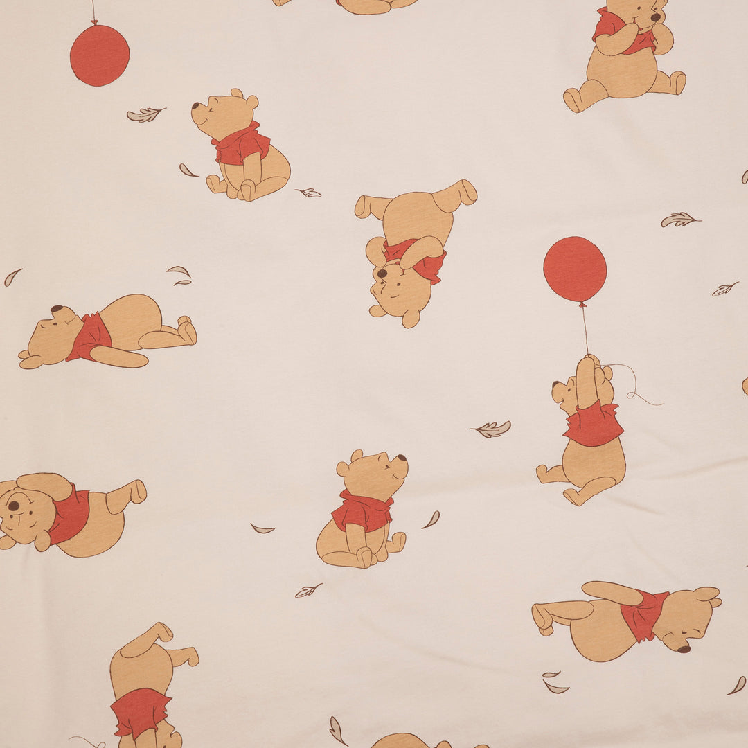 סט מצעים למיטת מעבר פו הדב