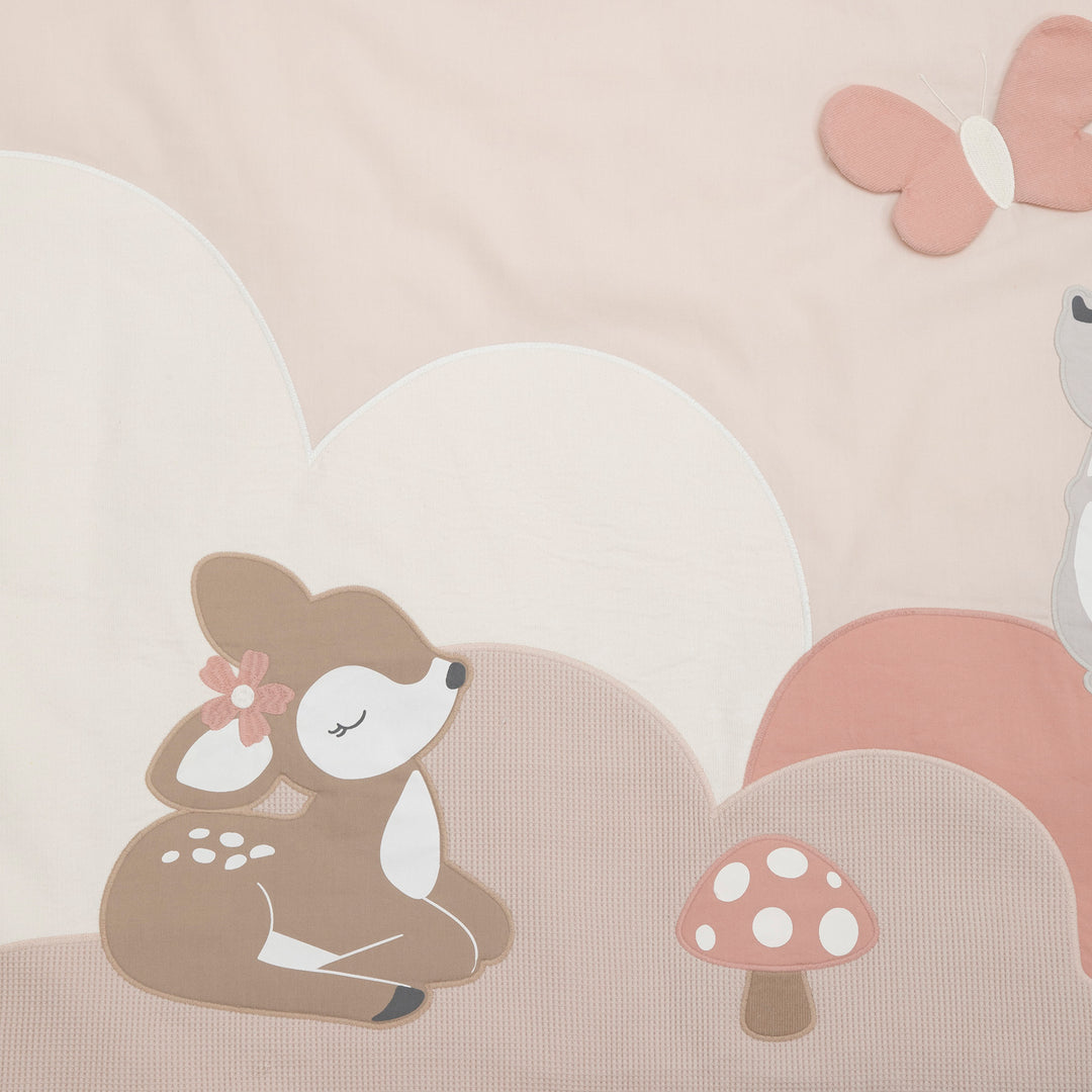 סט מצעים למיטה חיות ורוד