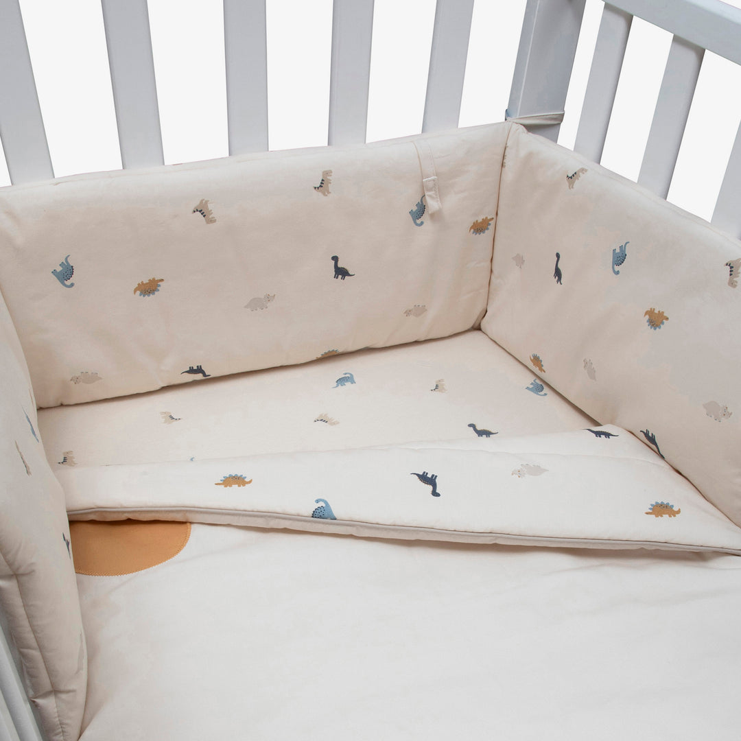 סט מצעים לעריסה דינו