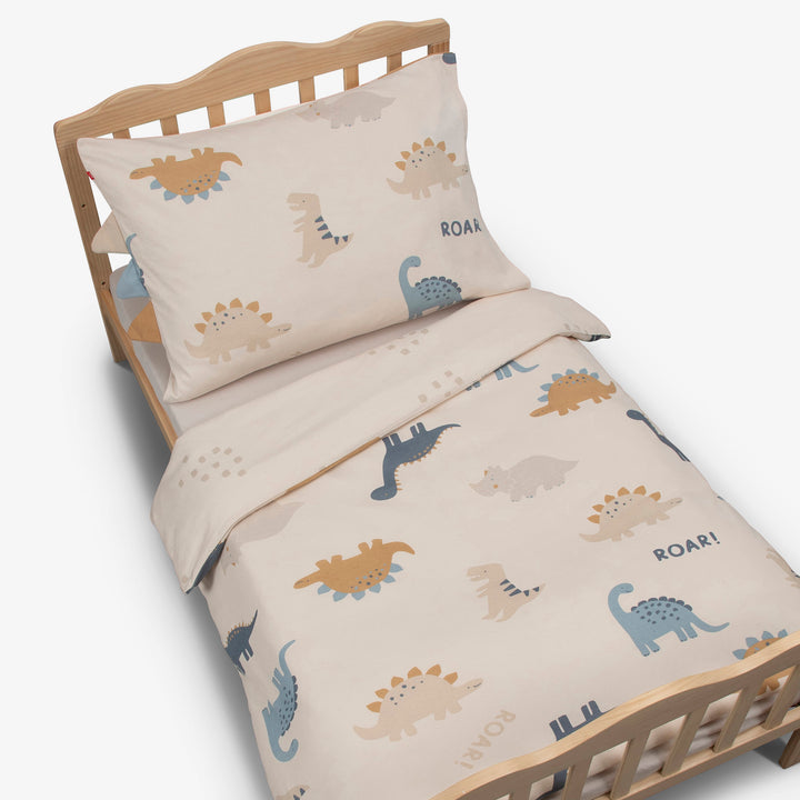 סט מצעים למיטת מעבר דינו