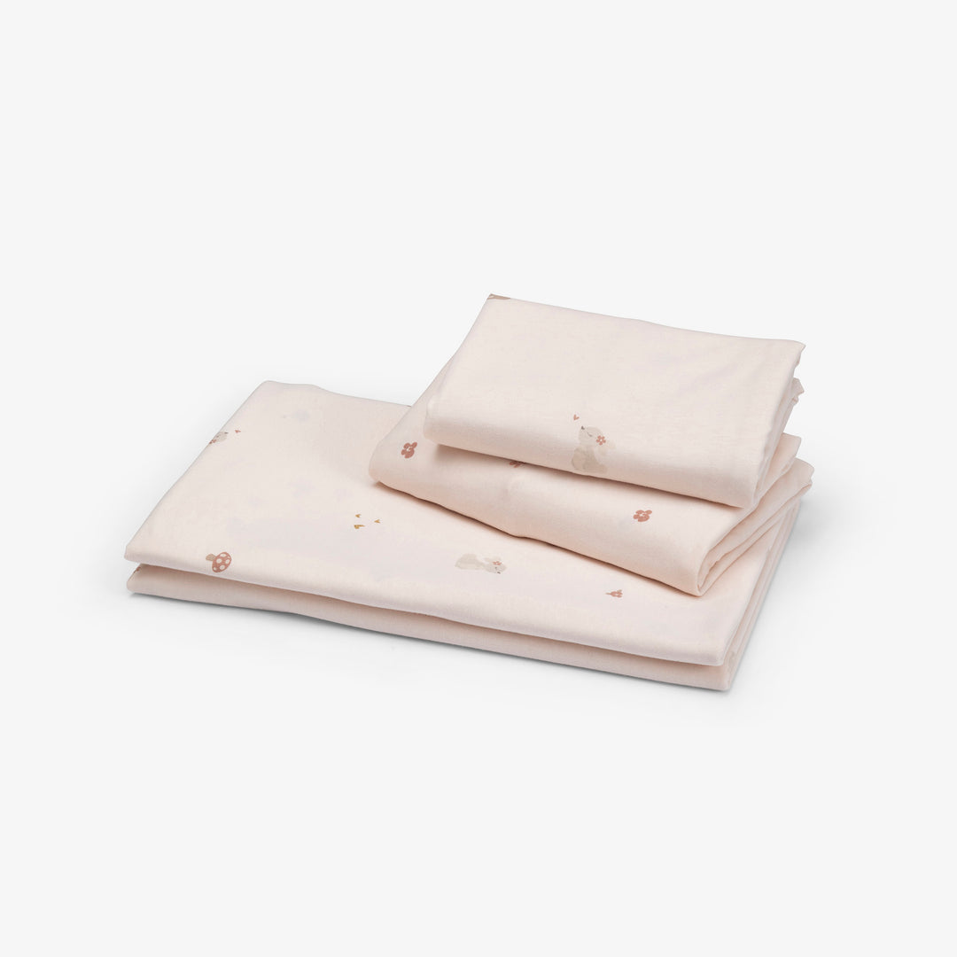 סט מצעים למיטת מעבר חיות