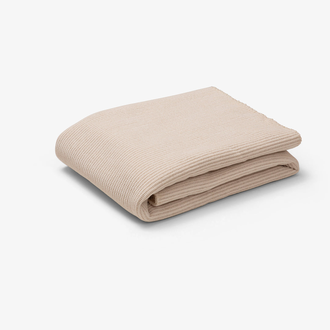 שמיכה סריג ופרווה דו-צדדית לעגלה אבן