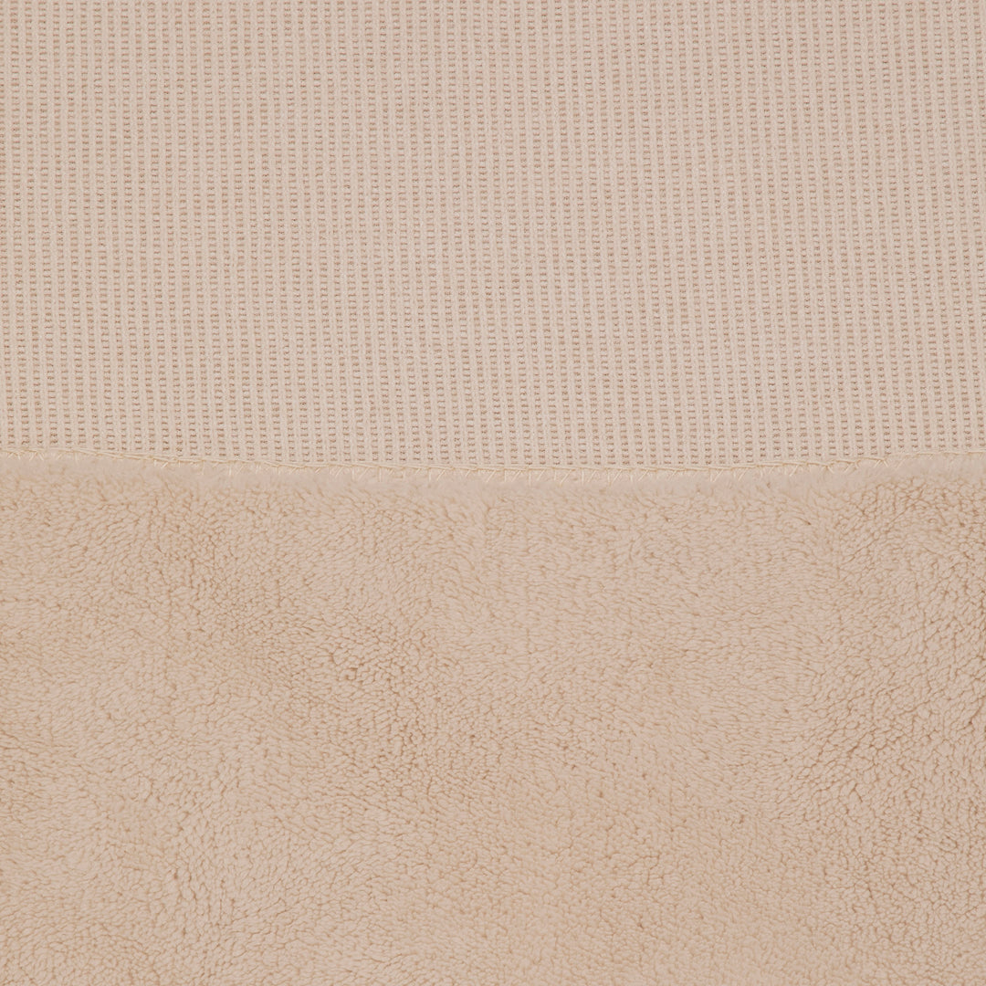 שמיכה סריג ופרווה דו-צדדית לעגלה אבן