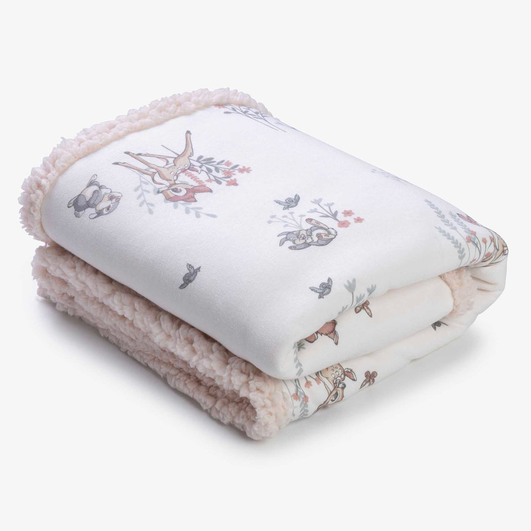 שמיכת פוטר ופרווה דו-צדדית למיטה במבי