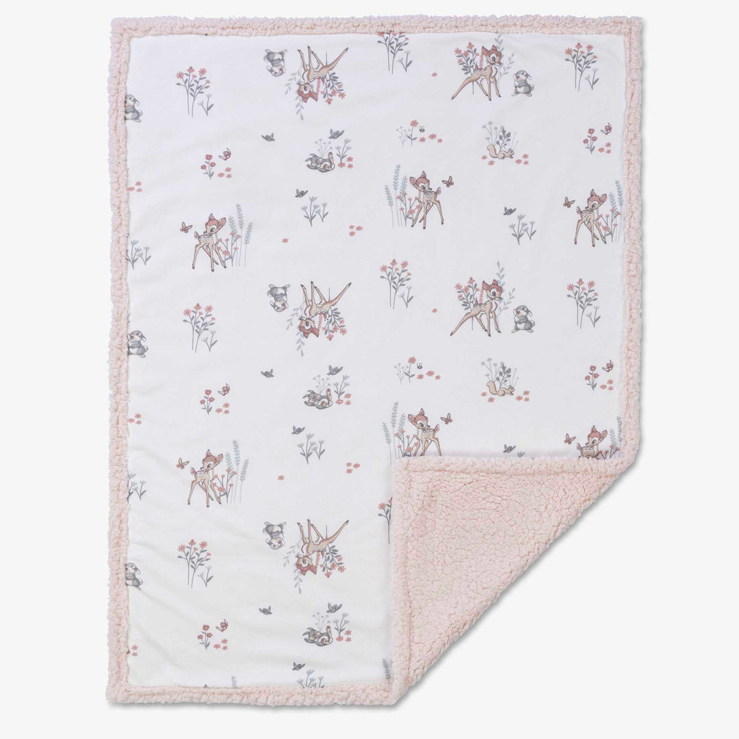 שמיכת פוטר ופרווה דו-צדדית למיטה במבי