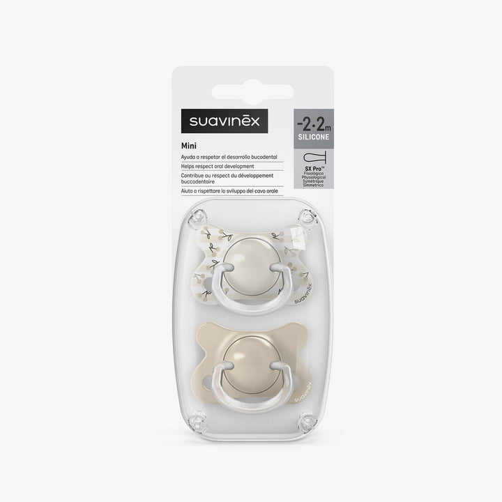 זוג מוצצים 2-2- מיני בירדיס בז'