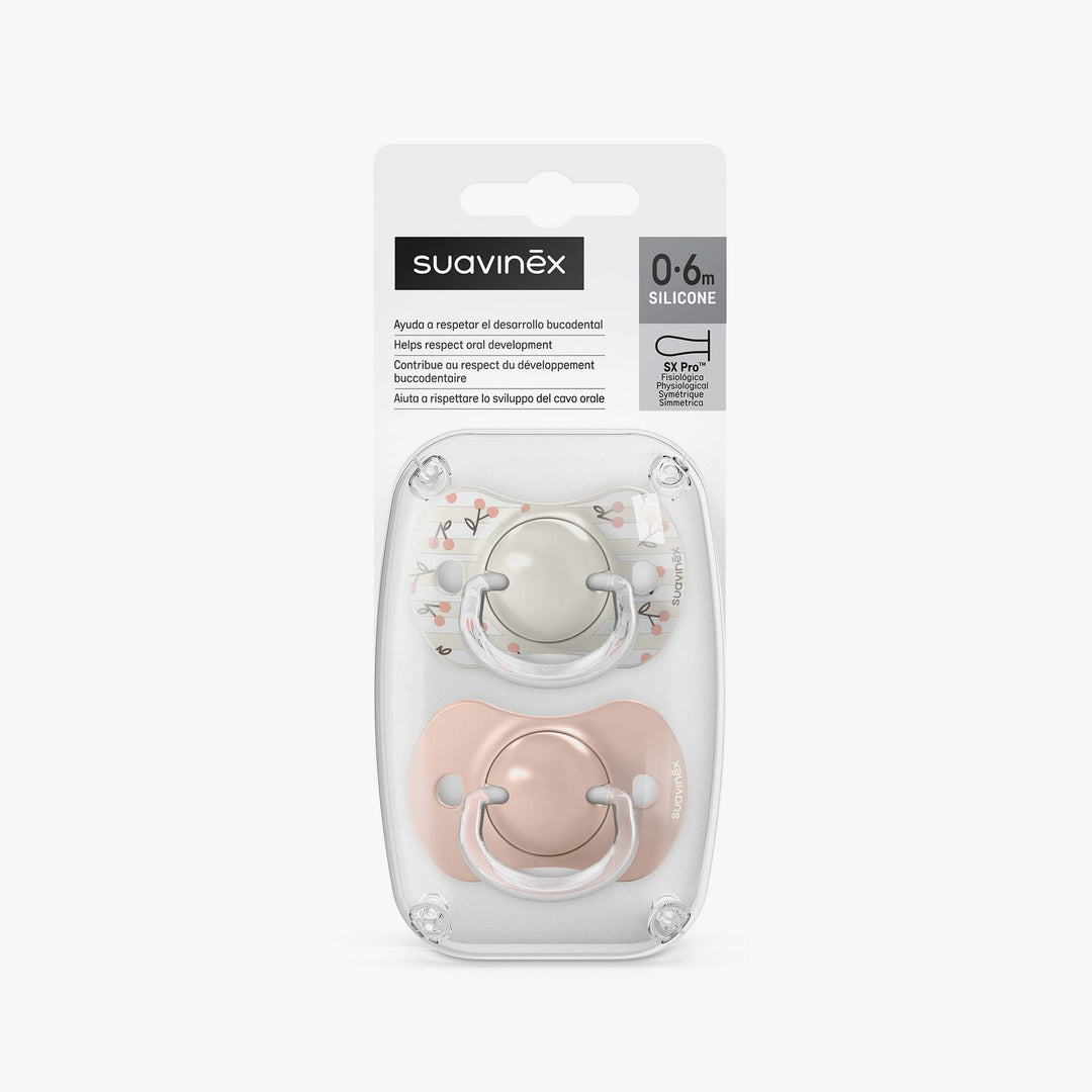 זוג מוצצים 0-6- בירדיס  ורוד