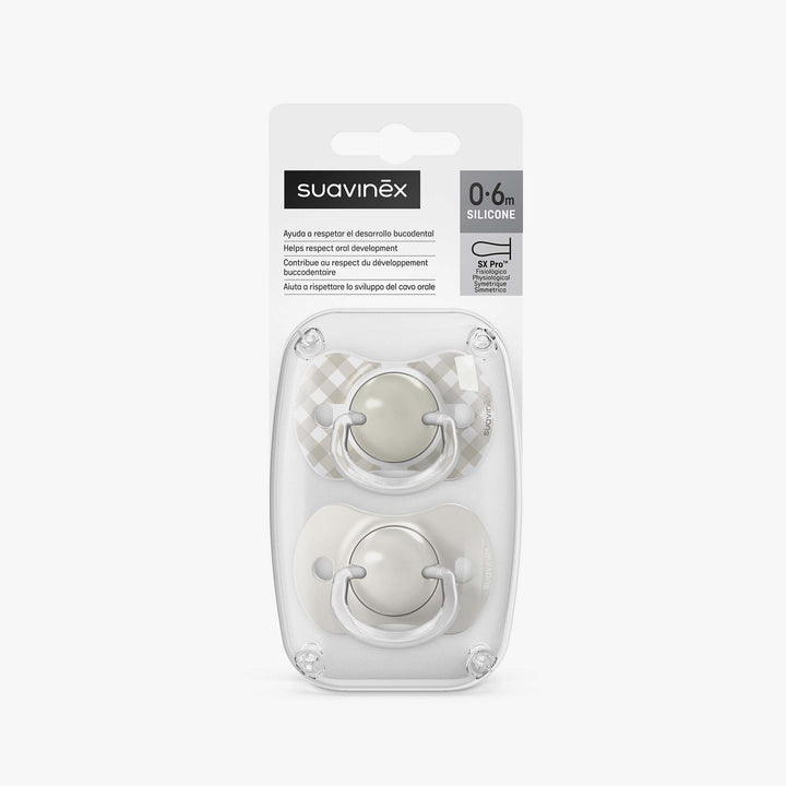 זוג מוצצים 0-6- ווילד בז'