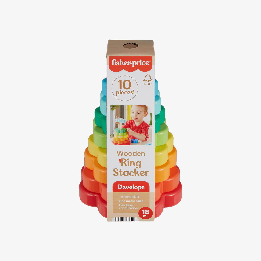 מגדל טבעות עץ