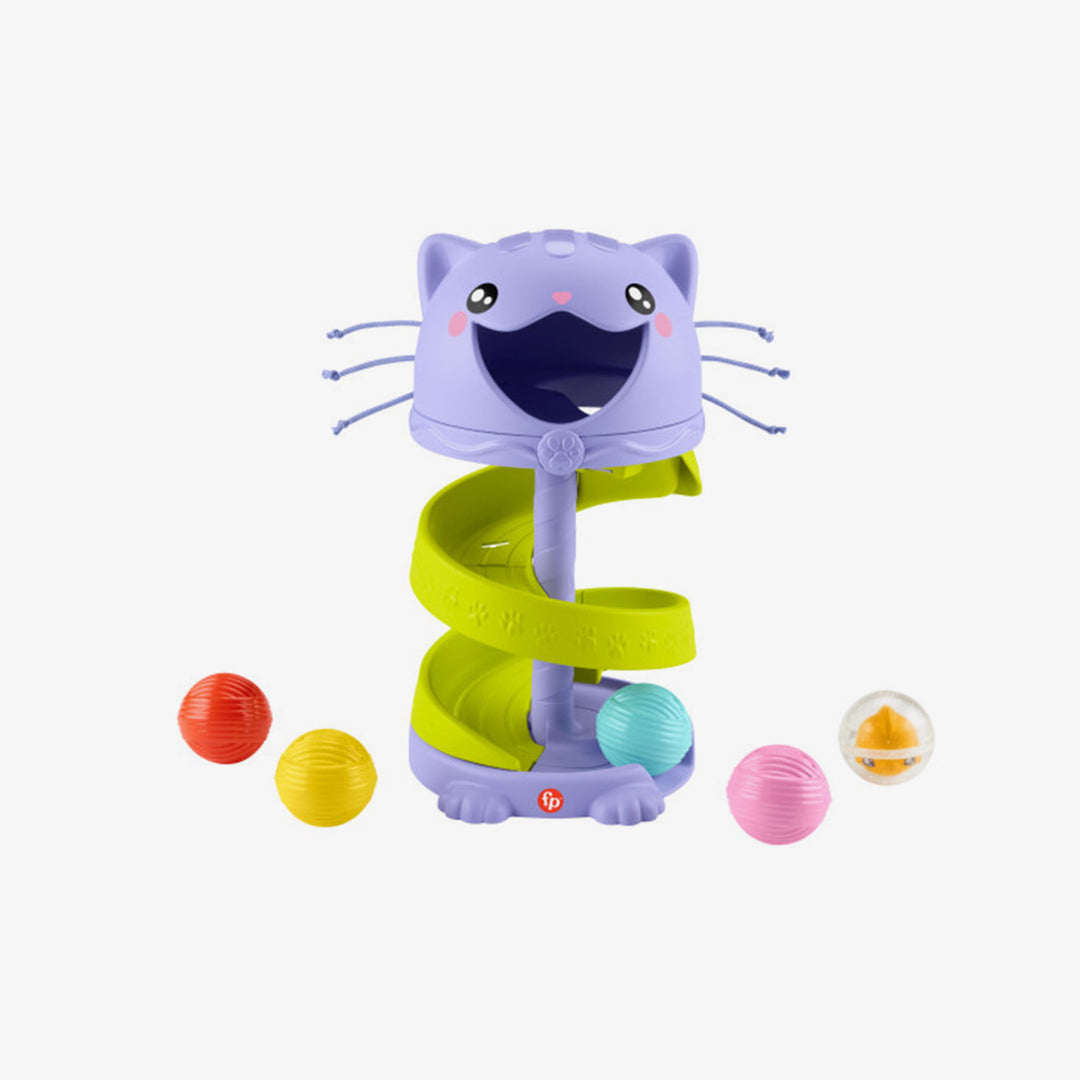 חתול כדורים מתגלגלים