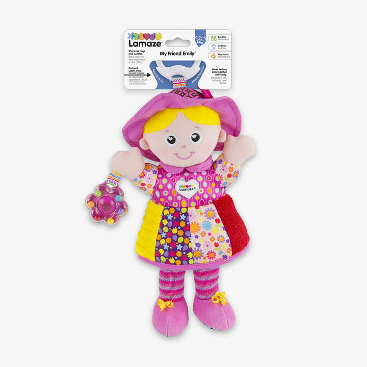 בובת תליה אמילי צהוב ורוד