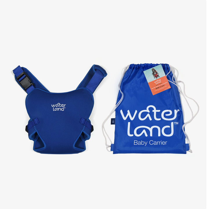 מנשא תינוק למים וליבשה כחול - water land