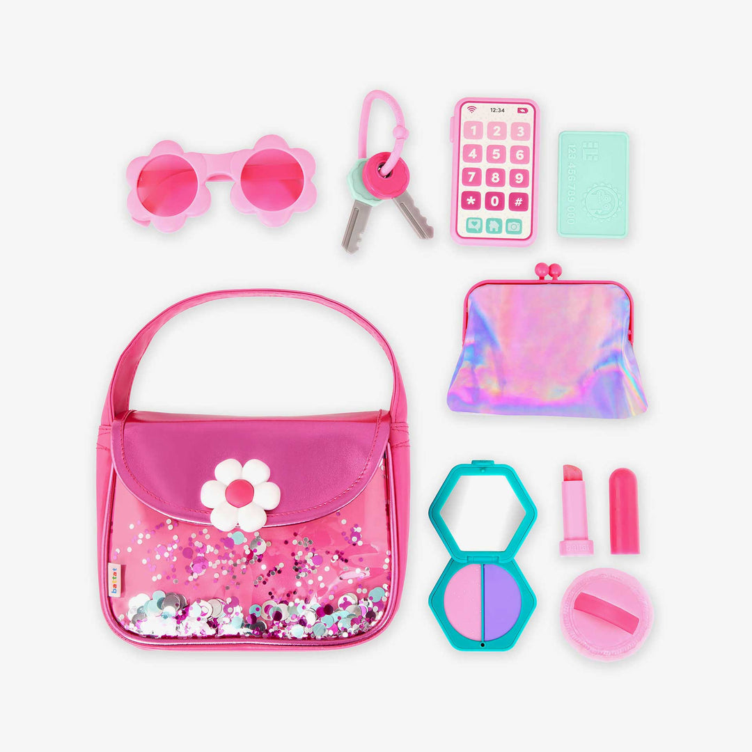 סט תיק ורוד ואביזרים