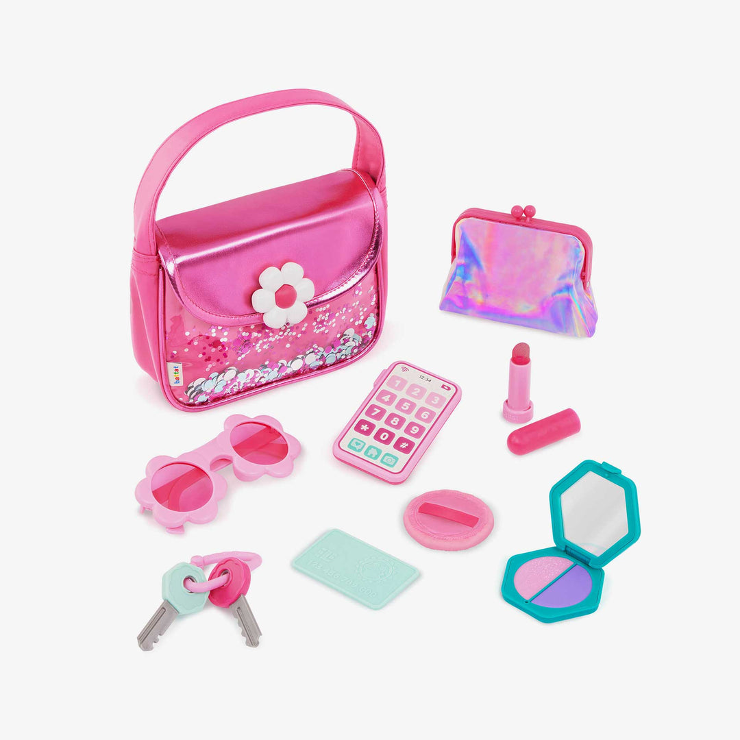 סט תיק ורוד ואביזרים