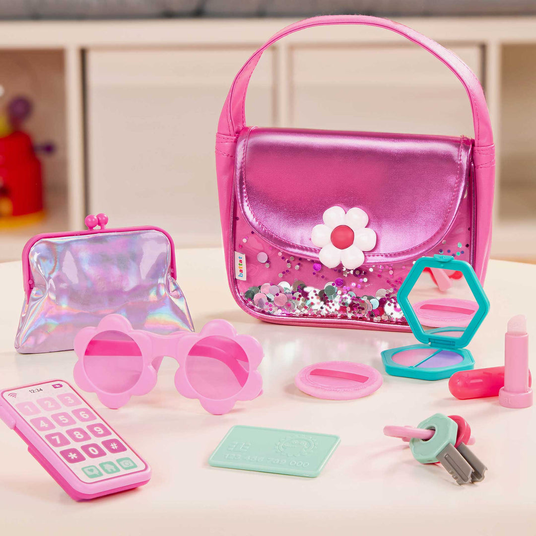 סט תיק ורוד ואביזרים