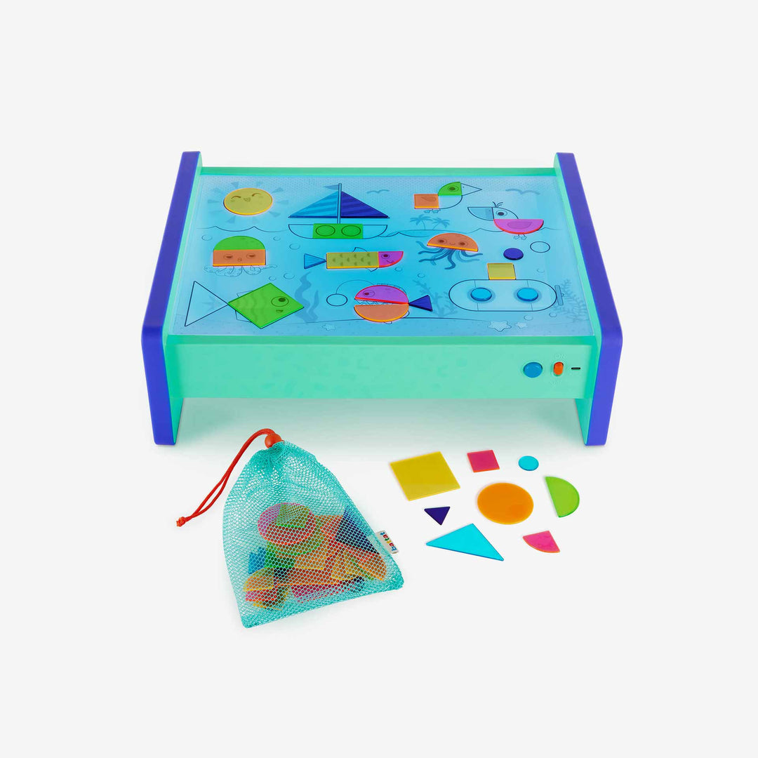 שולחן לימוד צורות וצבעים