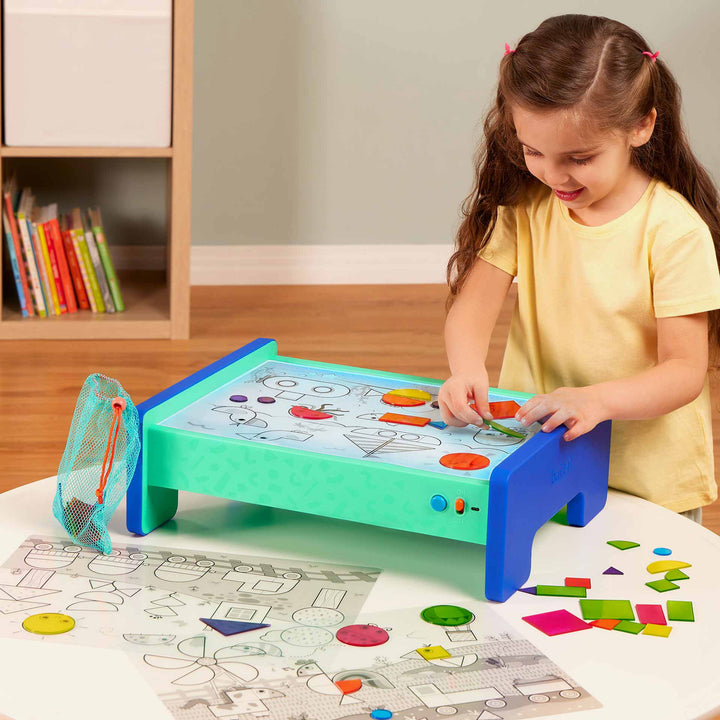 שולחן לימוד צורות וצבעים